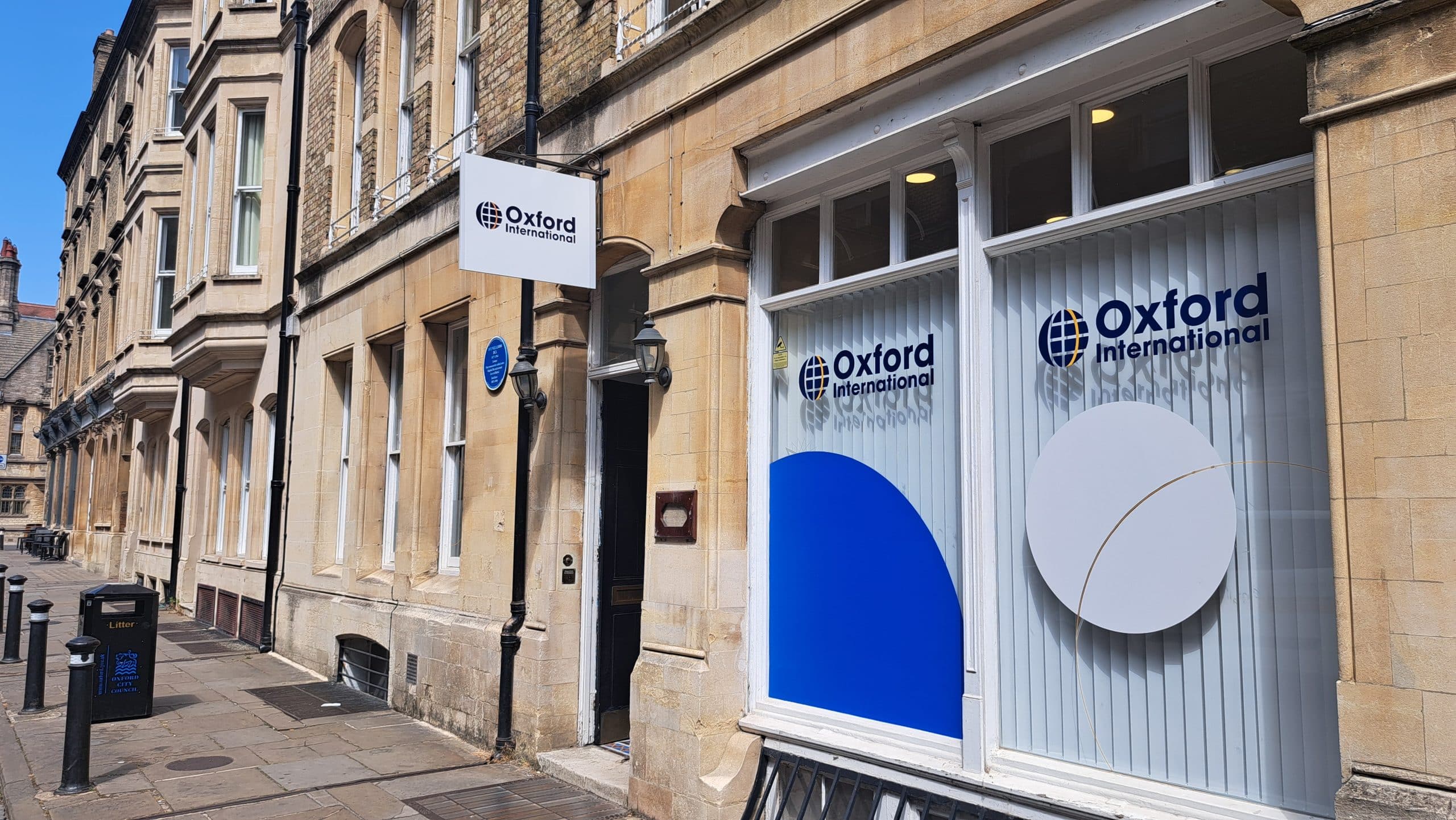 Exterior of Oxford International Oxford English School