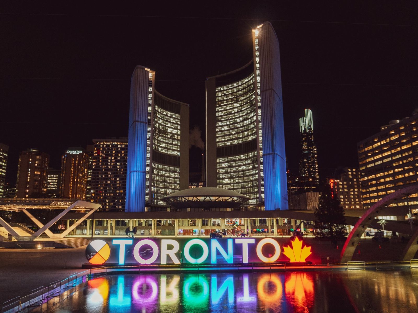 Toronto Entertainment District vibrant area for EFL students