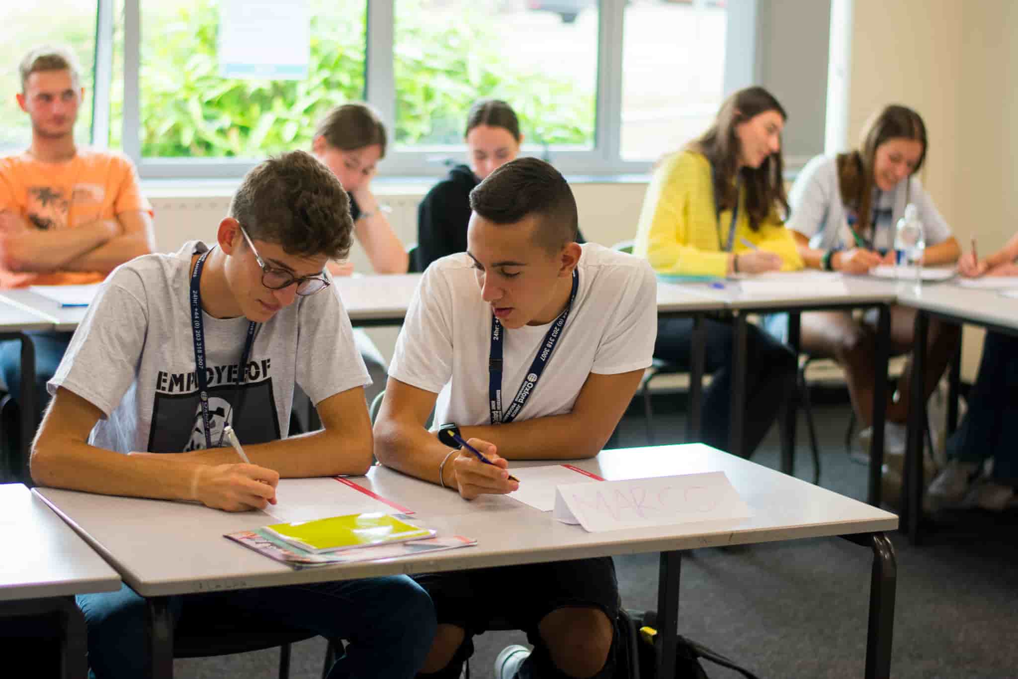 Oxford International students in class